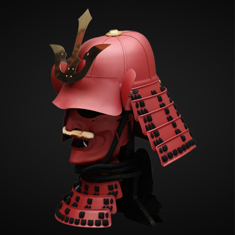 Handmade Life-Size Red Iyozane Japanese Samurai Armor Yoroi 