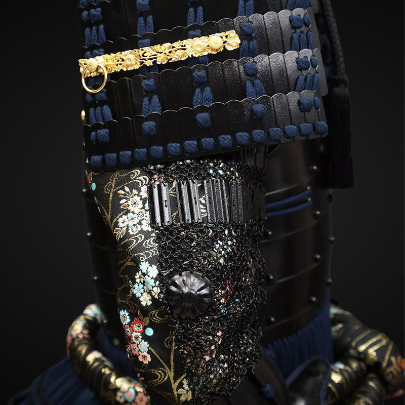 Handmade Life Size Yoroi,Tokugawa Clan Black Samurai Armor with Helmet ...