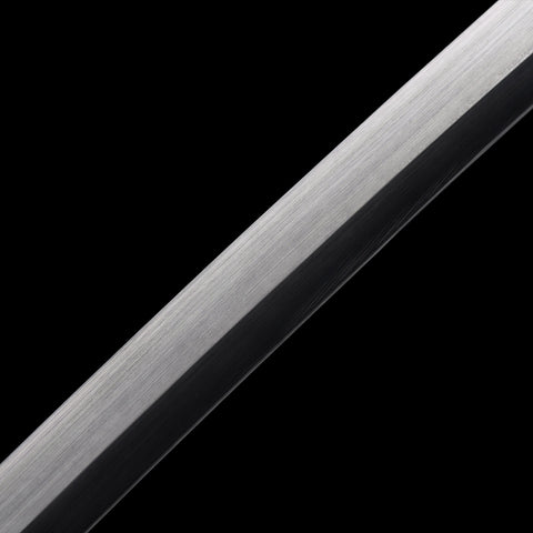 anime katana Odachi zangetsu ichigo bankai sword Black Blade 1060 carbon steel bleach ichigo kurosaki Blade Steel-QQ0130z 12