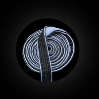 Sky blue and Black double-sided with different colors Thickened Sageo