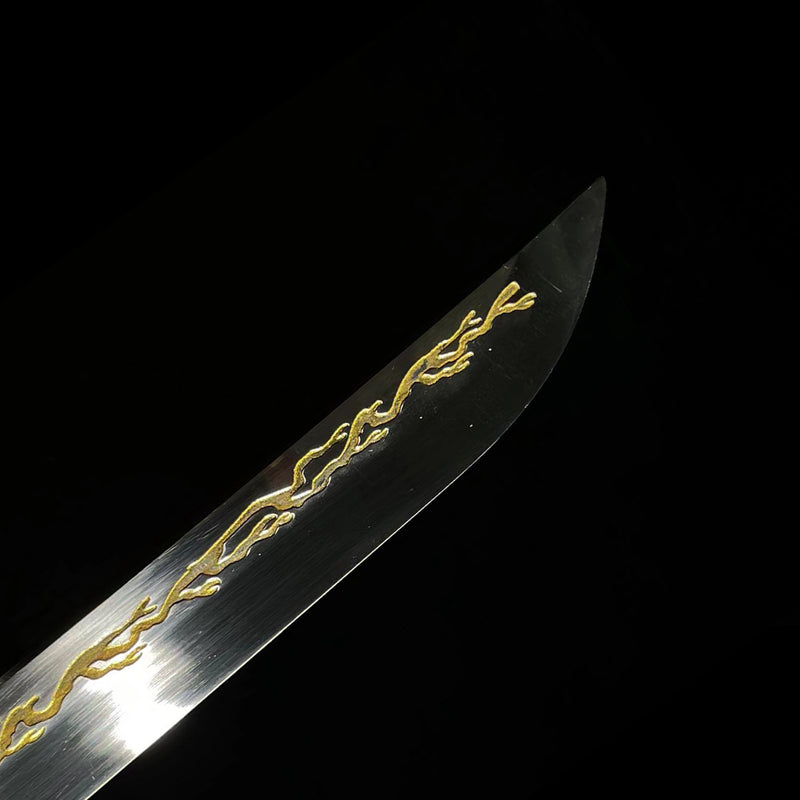 Hand Forged Anime Sword Demon Slayer Zenitsu Agatsuma Nichirin Sword 1 