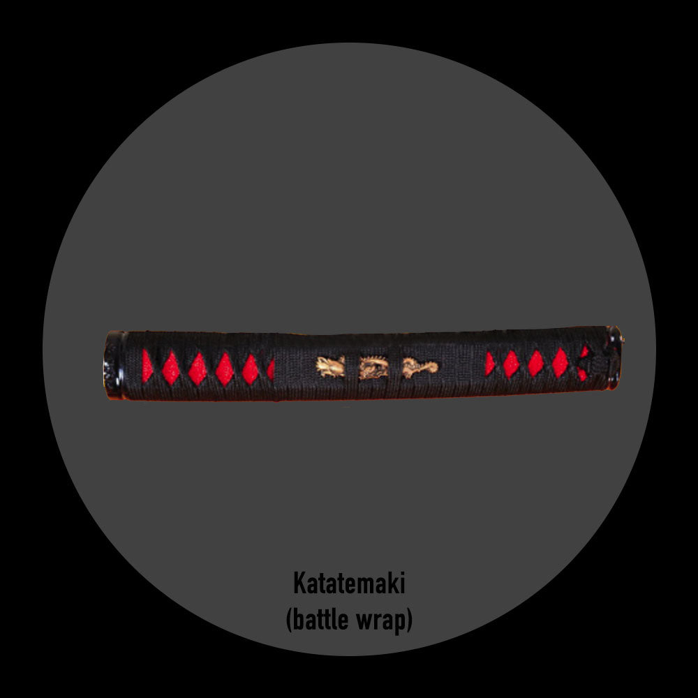 Samurai Hand Wraps Custom Katana Tsuka Styles - Hinerimaki Wrap & Katatemaki Battle-Wrap ...