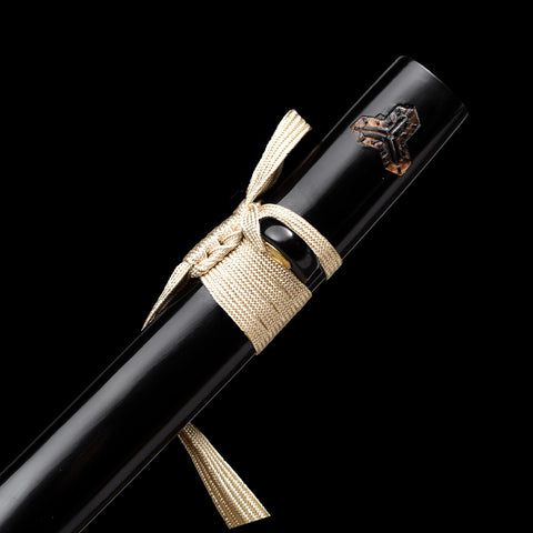 Close-up of the copper seppa and mekugi, ensuring durability and stability

