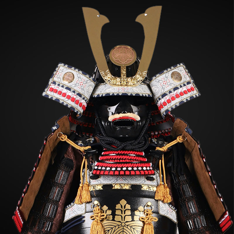 Handmade Life Size Yoroi,Takeda Clan Red Samurai Armor with Kuro Kuwag 