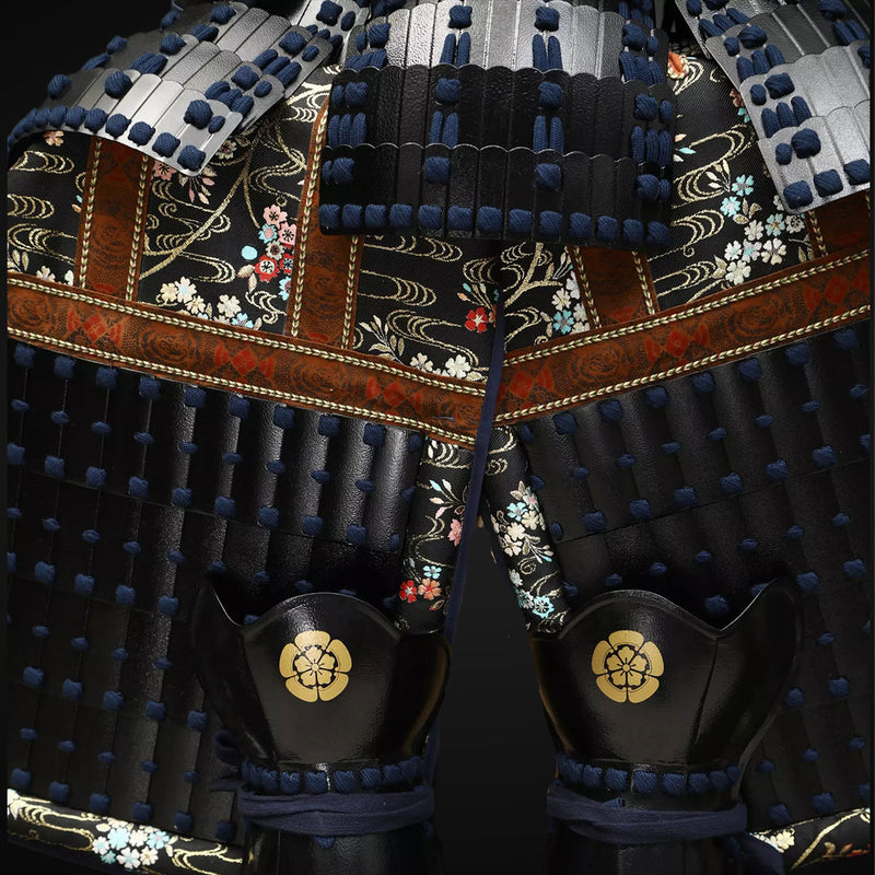 Handmade Life Size Yoroi,Oda Clan Black Samurai Armor with Antlers Hel ...