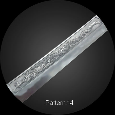 Samurai Katana 3D Engraving – Detailed Blade Craftsmanship and Traditional Design