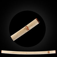 Wood saya with brown Buffalo Horn