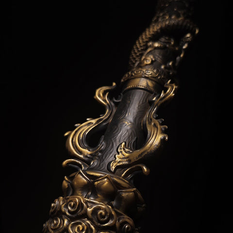 Goku Power Pole (Ruyi Jingu Bang) – 1:1 Lebensgroße Metallwaffenreplik | Ausziehbare Goldversion