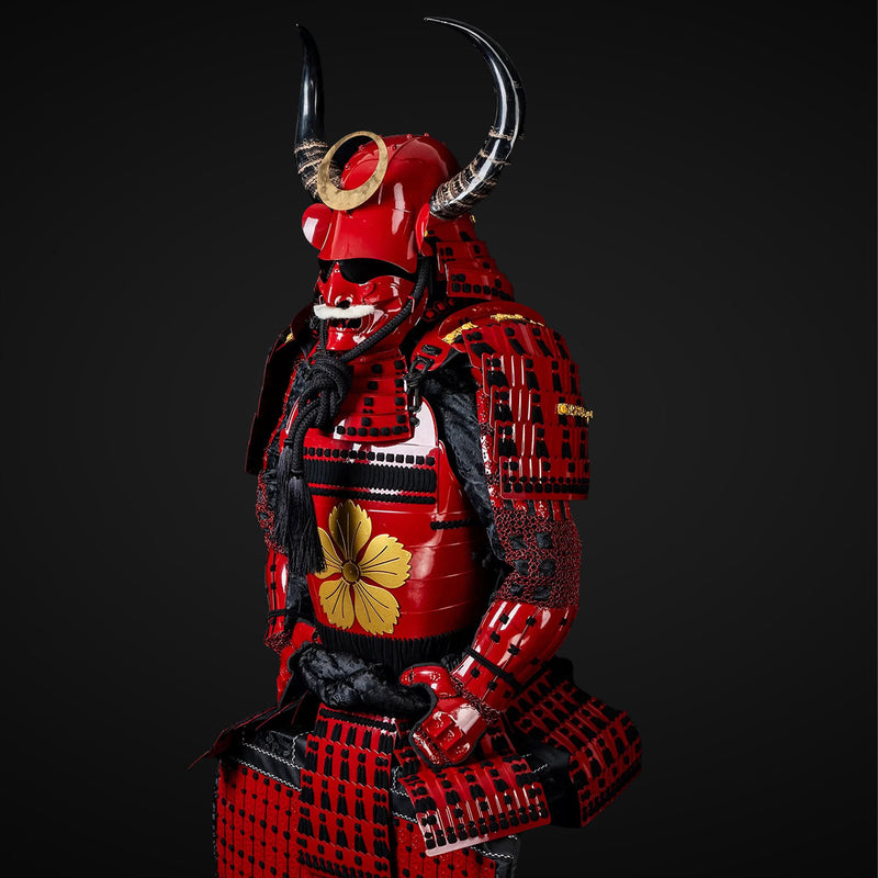 Handmade Life-Size Sanada Nobuyuki Clan Samurai Armor – Red Yoroi 