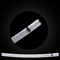 Black dots on white base saya with Buffalo Horn