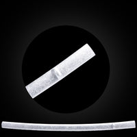 White pattern on gray base saya with Buffalo Horn