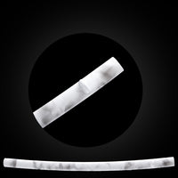 Gray pattern on white base saya with Buffalo Horn.