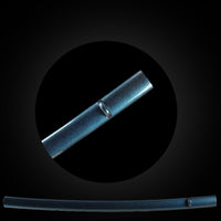 Blue glossy lacquered saya and Buffalo Horn