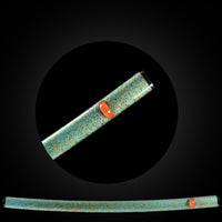 Green with gold dots saya with orange Buffalo Horn