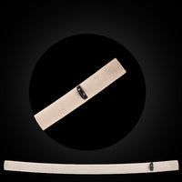 White fish-scale textured saya with black Buffalo Horn