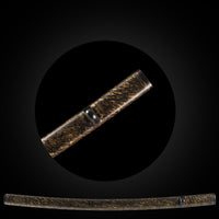 Black with gold silk saya with black Buffalo Horn