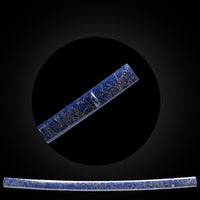 Deep blue with gold silk saya with Buffalo Horn