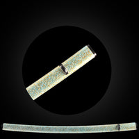 Tender green Colorful Dots Saya with Black Buffalo Horn