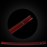 Dark red glossy lacquered saya with black Buffalo Horn