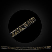 Gold silk on black base saya with Buffalo Horn