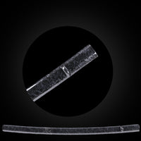 Silver pattern on black base saya with Buffalo Horn