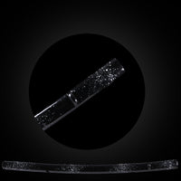 White dots painted on black base saya with black Buffalo Horn