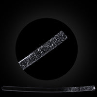 White large dots on black base saya with Buffalo Horn