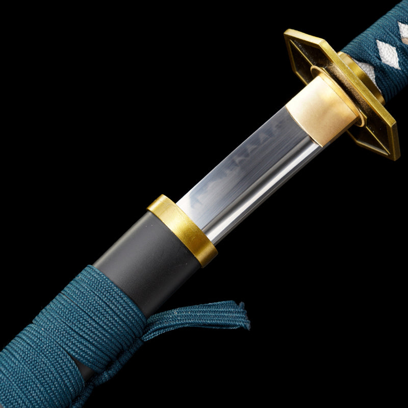 Handmade Kyoka Suigetsu Zanpakuto – T10 Clay-Tempered Battle-Ready Katana 