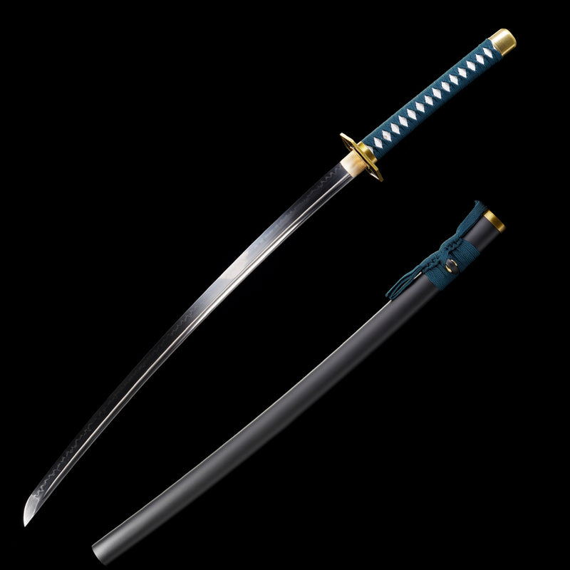 Handmade Kyoka Suigetsu Zanpakuto – T10 Clay-Tempered Battle-Ready Katana 