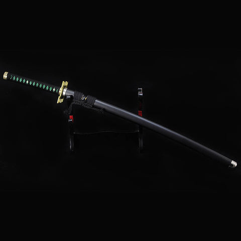 Tokitou Muichirou katana rayskin handle close-up

