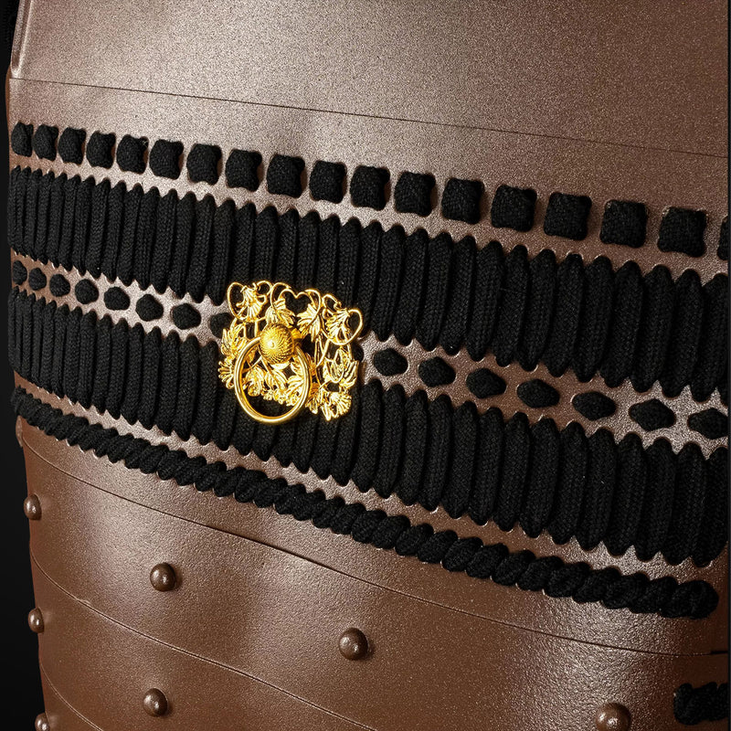 Handmade Life-Size Tokugawa Clan Samurai Armor – Brown Yoroi 