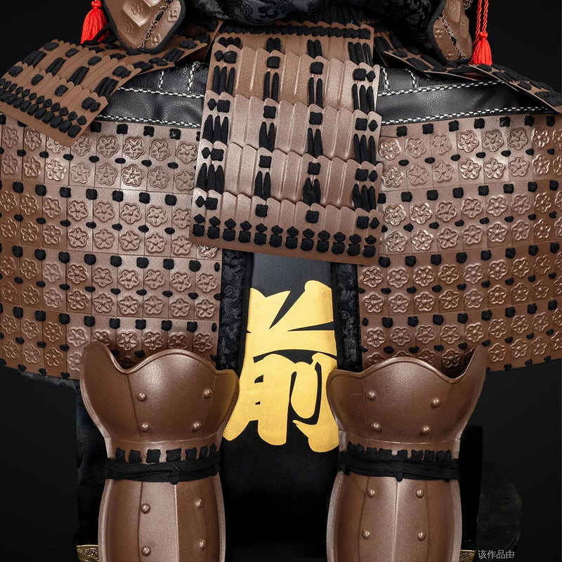 Handmade Life-Size Tokugawa Clan Samurai Armor – Brown Yoroi 