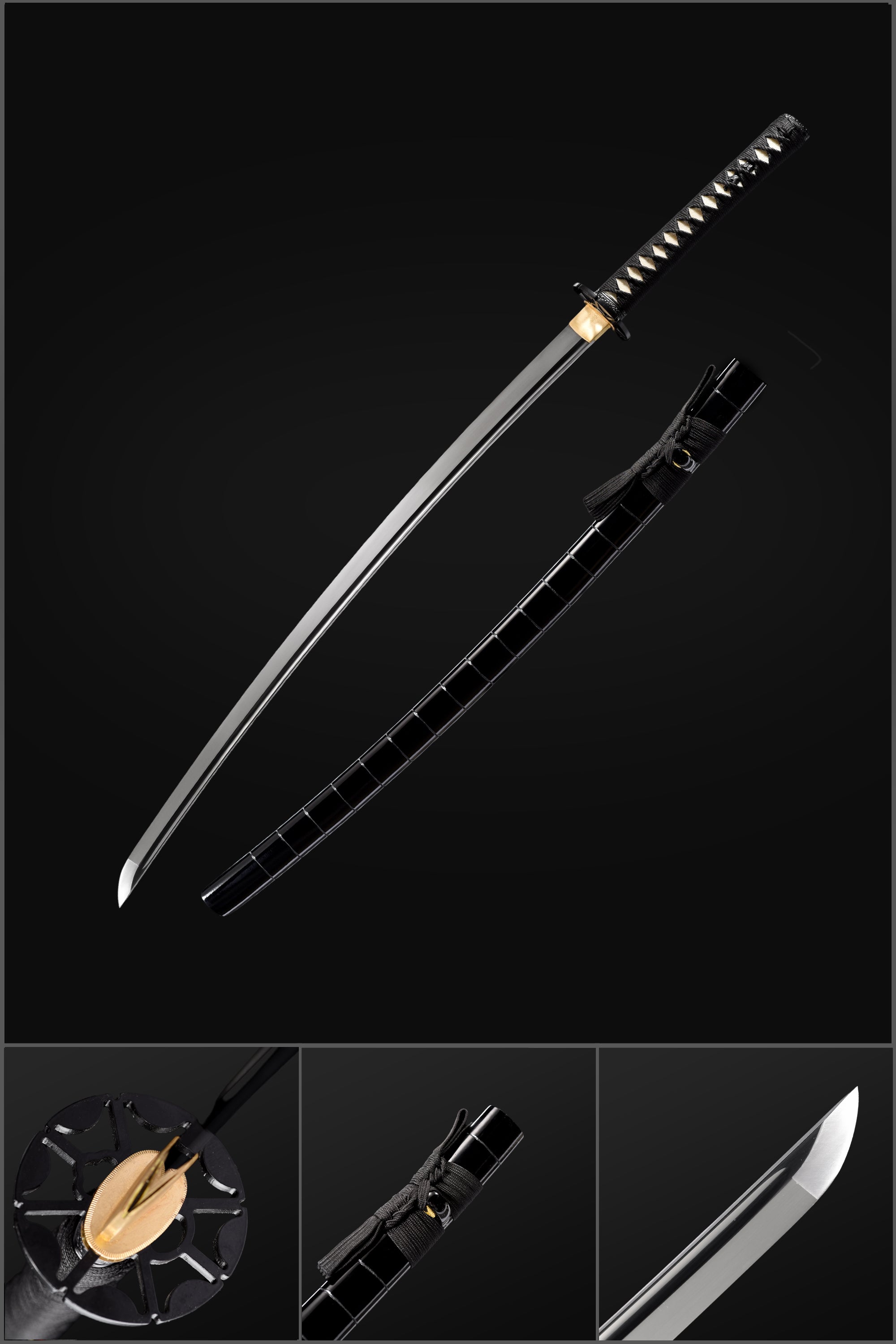 Handmade Japanese Katana, Combat Shinken, 9260 Spring Steel