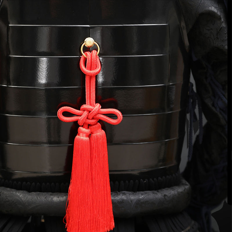 Handmade Life-Size Yoroi Oda Clan Samurai Armor with Black Kachi Helme 