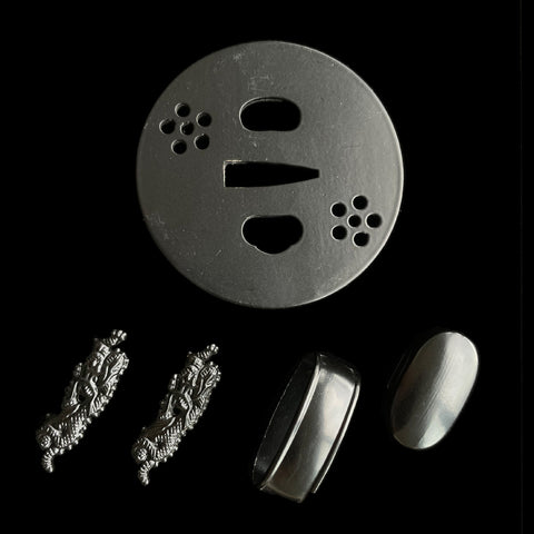 ​Custom Samurai Swords Iron material Tsuba-COOLKATANA-QQ-404
