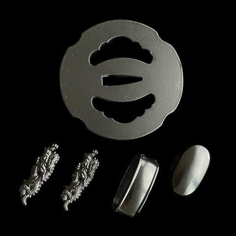 ​Custom Samurai Swords Iron material Tsuba-COOLKATANA-QQ-406
