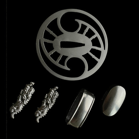 ​Custom Samurai Swords Iron material Tsuba-COOLKATANA-QQ-408