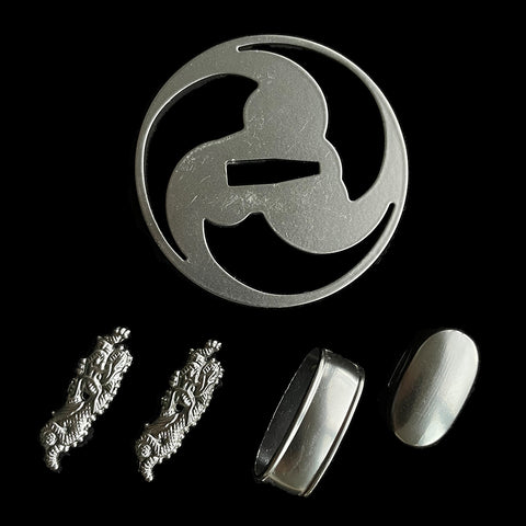​Custom Samurai Swords Iron material Tsuba-COOLKATANA-QQ-411