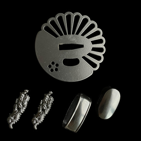 ​Custom Samurai Swords Iron material Tsuba-COOLKATANA-QQ-412