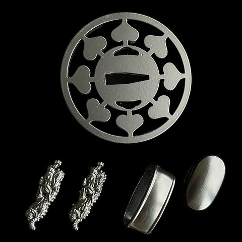 ​Custom Samurai Swords Iron material Tsuba-COOLKATANA-QQ-414