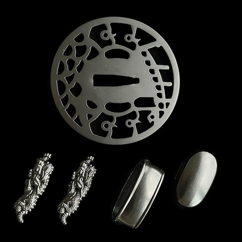 ​Custom Samurai Swords Iron material Tsuba-COOLKATANA-QQ-415