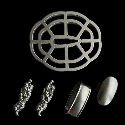 ​Custom Samurai Swords Iron material Tsuba-COOLKATANA-QQ-416