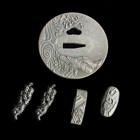​Custom Samurai Swords Single-color Zinc Alloy Tsuba-COOLKATANA-QQ-301