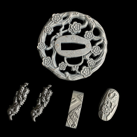 ​Custom Samurai Swords Single-color Zinc Alloy Tsuba-COOLKATANA-QQ-303
