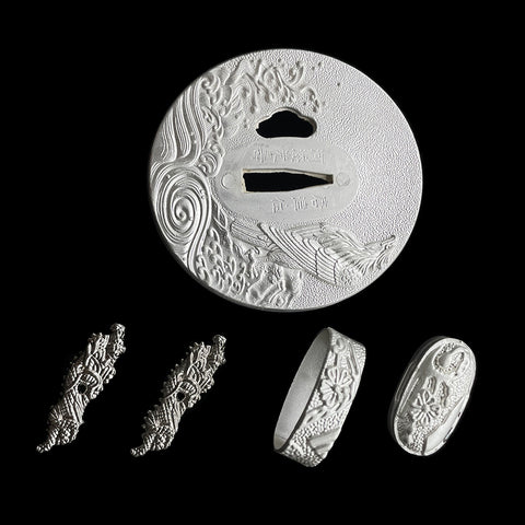 ​Custom Samurai Swords Two-color Zinc Alloy Tsuba-COOLKATANA-QQ-501