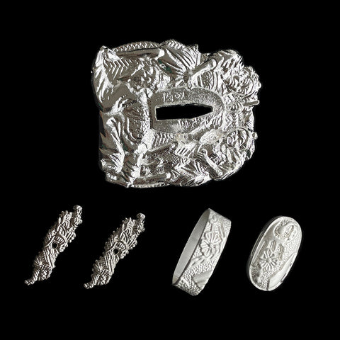 ​Custom Samurai Swords Two-color Zinc Alloy Tsuba-COOLKATANA-QQ-504