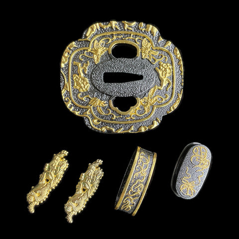 ​Custom Samurai Swords Two-color Zinc Alloy Tsuba-COOLKATANA-QQ-512