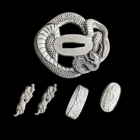 ​Custom Samurai Swords Two-color Zinc Alloy Tsuba-COOLKATANA-QQ-513