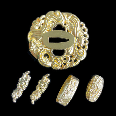 ​Custom Samurai Swords Two-color Zinc Alloy Tsuba-COOLKATANA-QQ-515