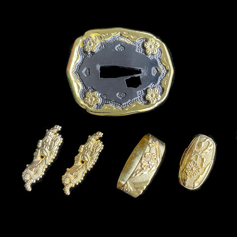 ​Custom Samurai Swords Two-color Zinc Alloy Tsuba-COOLKATANA-QQ-516